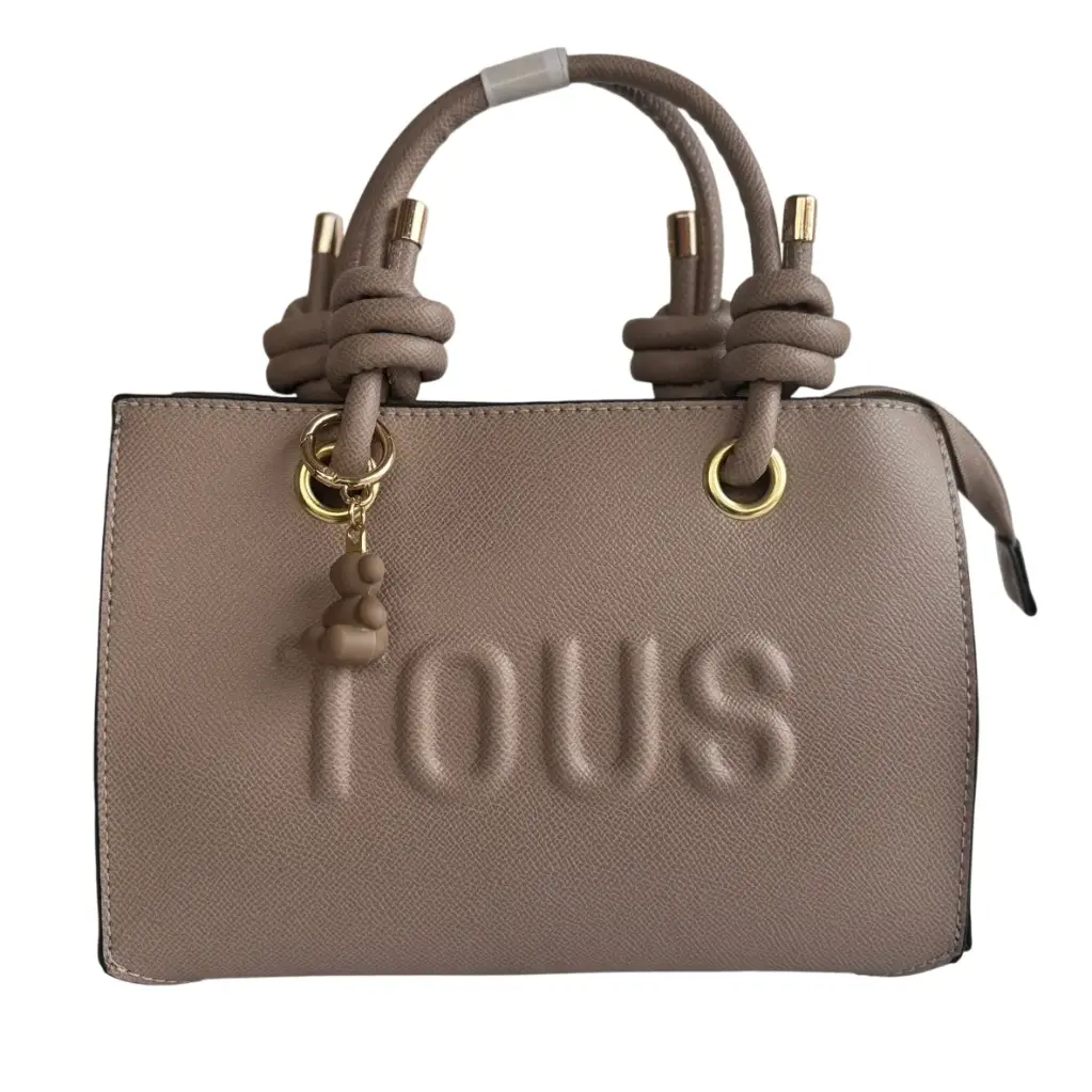 Bolso bandolera - Inspiración Tous Tipo Llavero - Color Cacao.webp