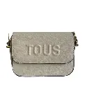 Bolso Tous bandolera - Inspiración Tous - Tipo Media Solapa - Color Beige.webp