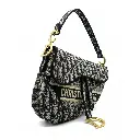 Bolso Saddle Bordado Oblique (Inspiración Dior) Negro 02.webp