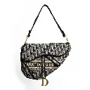 Bolso Saddle Bordado Oblique (Inspiración Dior) Negro 04.webp