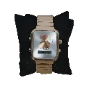 Reloj Analogico y Digital con Oso (Inspiración Tous) Bear - Rosa y Plata 01.webp
