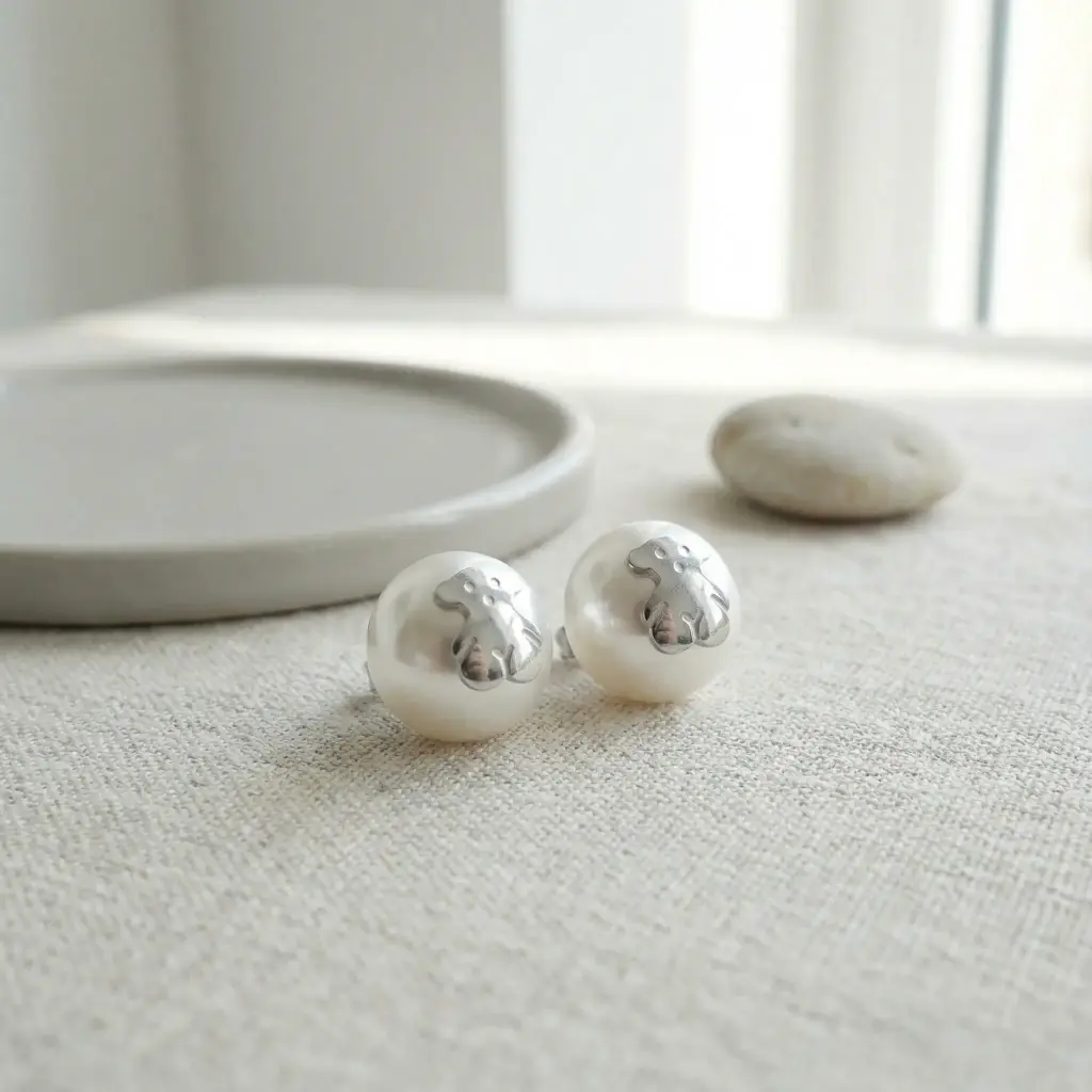 Pendientes de perla con diseño osos Inspiración Tous-01.webp