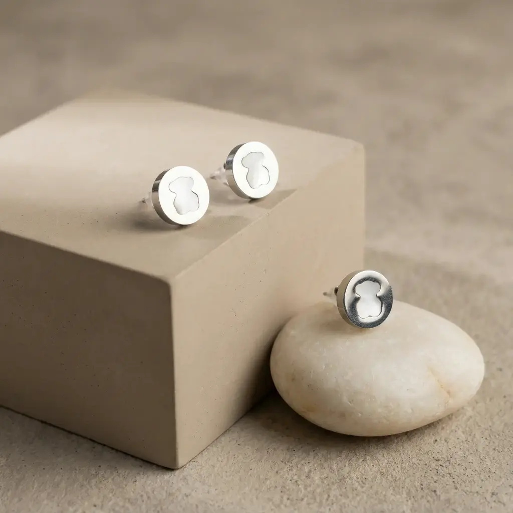 Pendientes pequeños Oso círculo Inspiración Tous-05.webp