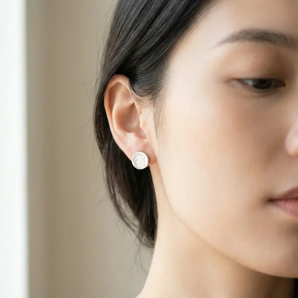 Pendientes pequeños Oso círculo Inspiración Tous-01.webp