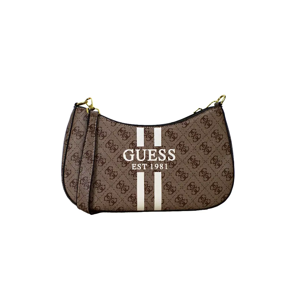 Bolso Noelle Marron claro de hombro (Inspiración Guess) Est 1981 02.webp