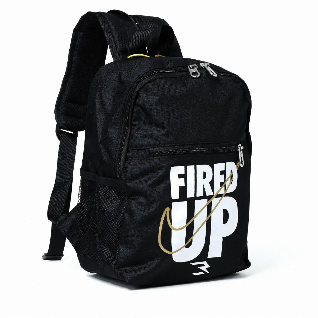 Mochila negra Fired Up (Inspiración Nike) 01 copia.webp