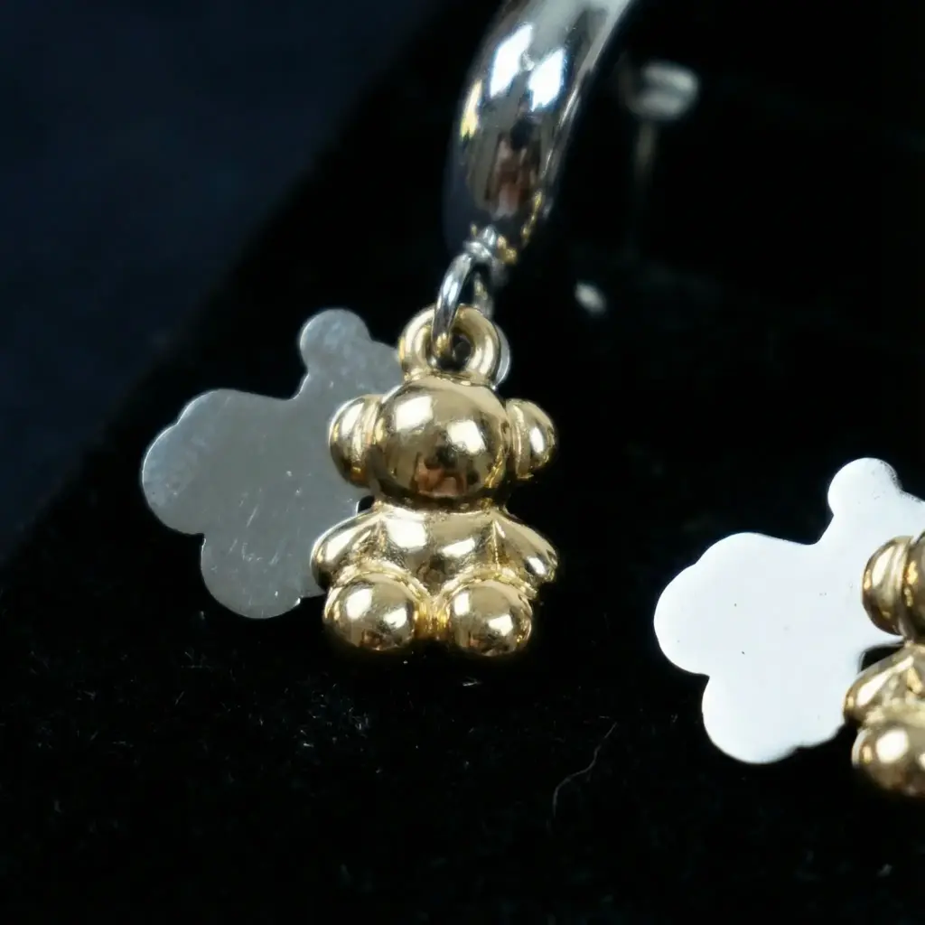Pendientes de aro con osos (Inspiración Tous)02 copia.webp