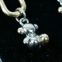 Pendientes diseño eslabón y motivo oso (Inspiración Tous) 02 copia.webp