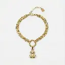 Pulsera de acero inoxidable de color dorado oso (Inspiración Tous) DORADO copia.webp