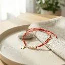 Pulsera de cuerda roja ajustable con perlas oso (Inspiración Tous)06 copia.webp