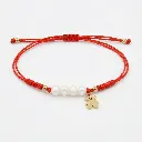 Pulsera de cuerda roja ajustable con perlas oso (Inspiración Tous)08 copia.webp