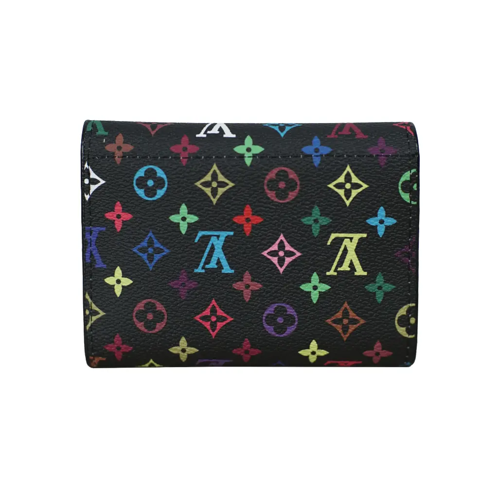 Cartera tarjetero Takashi murakami Negro (Inspiración Louis Vuitton) 02.webp