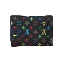 Cartera tarjetero Takashi murakami Negro (Inspiración Louis Vuitton) 02.webp