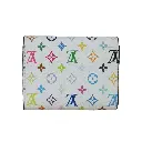 Cartera tarjetero Takashi murakami Blanco (Inspiración Louis Vuitton) 03.webp