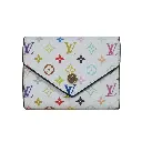 Cartera tarjetero Takashi murakami Blanco (Inspiración Louis Vuitton) 04.webp