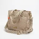 Bolso Shopper acolchado taupe color (Inspiración Bimba y Lola) Beige 06.webp