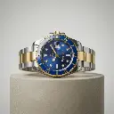 Reloj y pulsera color azul y dorado (Inspiración Rolex) 03.webp