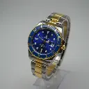 Reloj y pulsera color azul y dorado (Inspiración Rolex) 02.webp