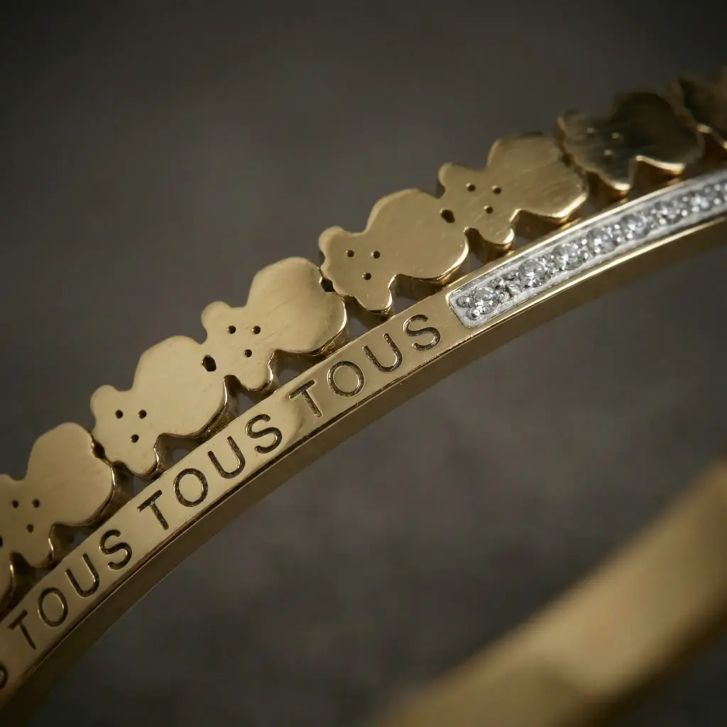 Pulsera mujer detalles Tous (Inspiración Tous) Color Dorado 03.webp