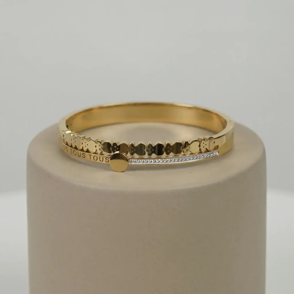 Pulsera mujer detalles Tous (Inspiración Tous) Color Dorado 06.webp