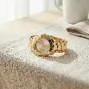 Reloj analógico Motif dorado (Inspiración Tous) 04.webp