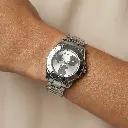 Reloj analógico Motif plateado (Inspiración Tous) 05.webp