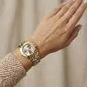 Reloj analógico Motif dorado (Inspiración Tous) 07.webp