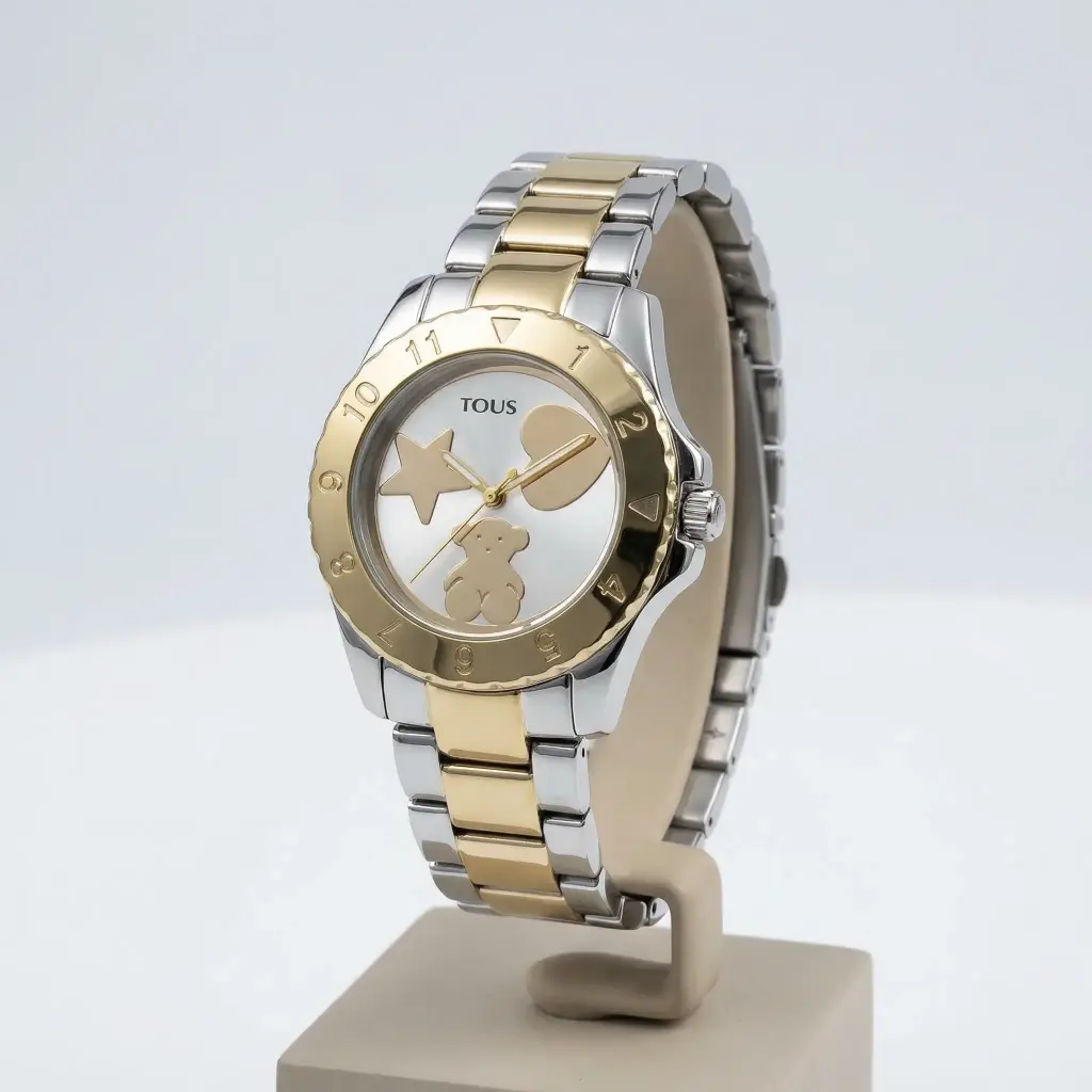 Reloj analógico Motif Bicolor (Inspiración Tous) 03.webp