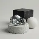 Reloj analógico Motif plateado (Inspiración Tous) 01.webp