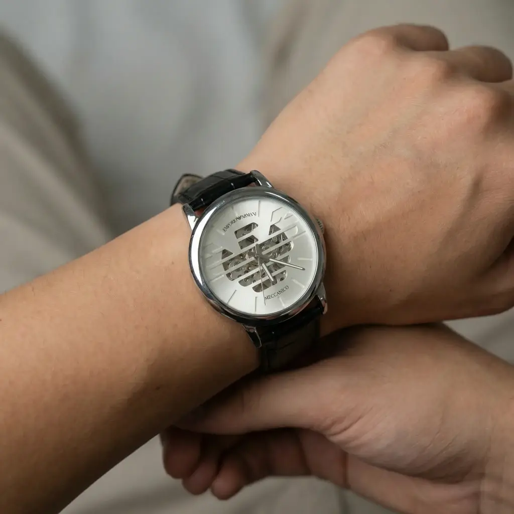 Reloj Hombre Mecanico Skeleton (Inspiración Emporio Armani) 05.webp