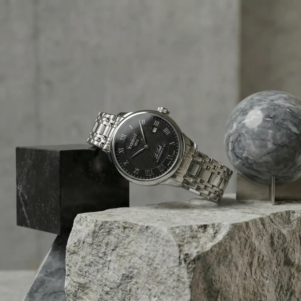 Reloj Hombre Plateado Le locle Tissot 01.webp