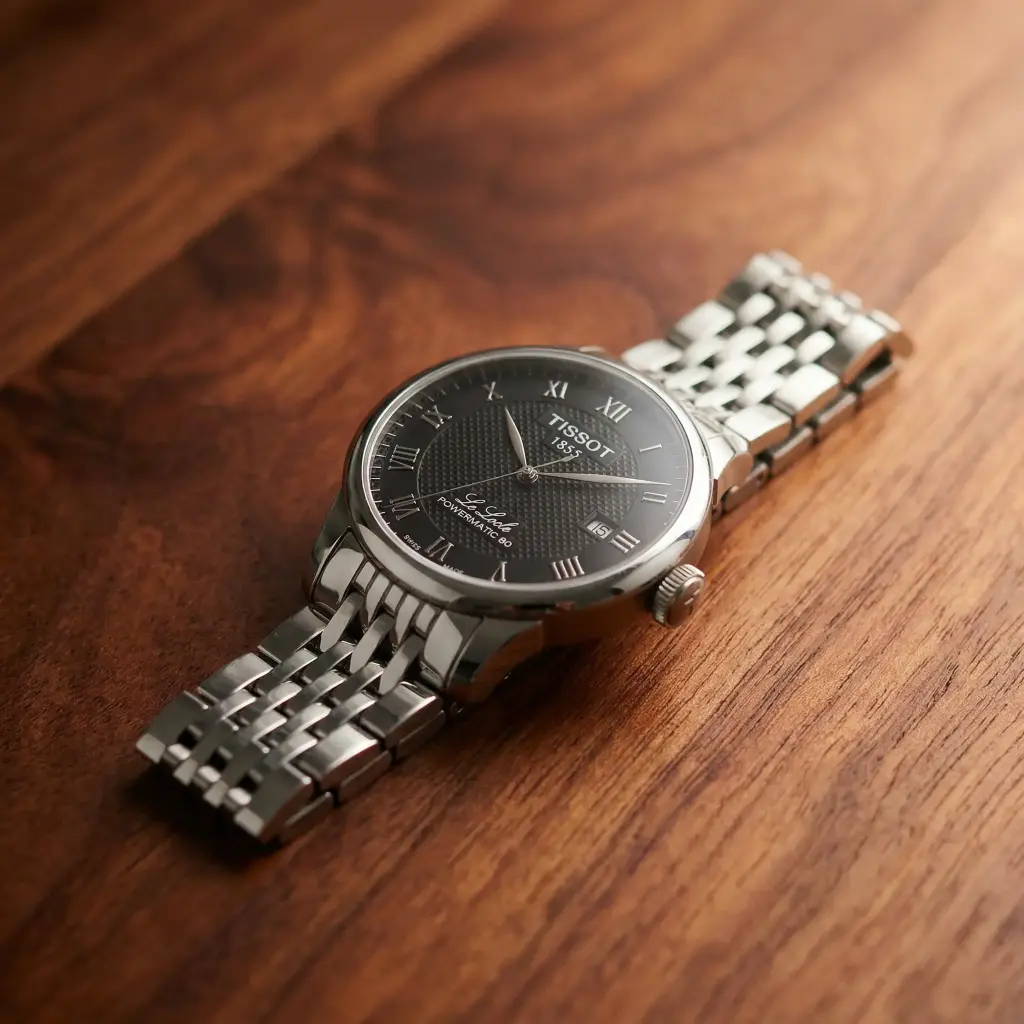 Reloj Hombre Plateado Le locle Tissot 02.webp