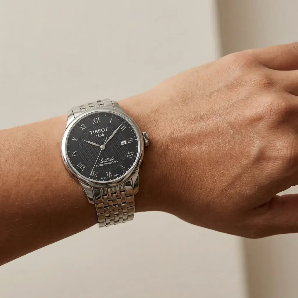 Reloj Hombre Plateado Le locle Tissot 07.webp