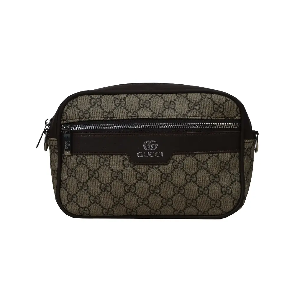 Neceser Monogram pequeño (Inspiración Gucci) Marron 01.webp