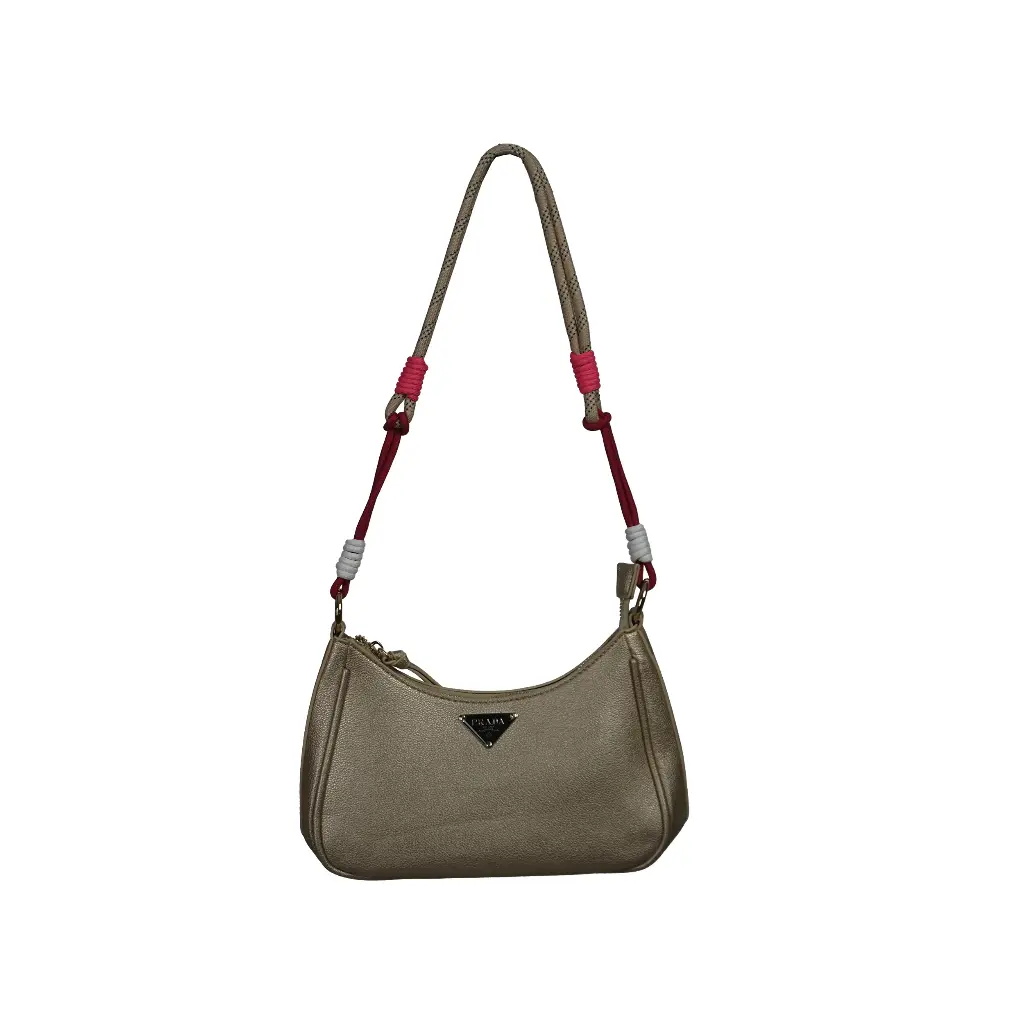 Bolso de hombro Noelle Saffiano (Inpiración Prada) Dorado 01.webp