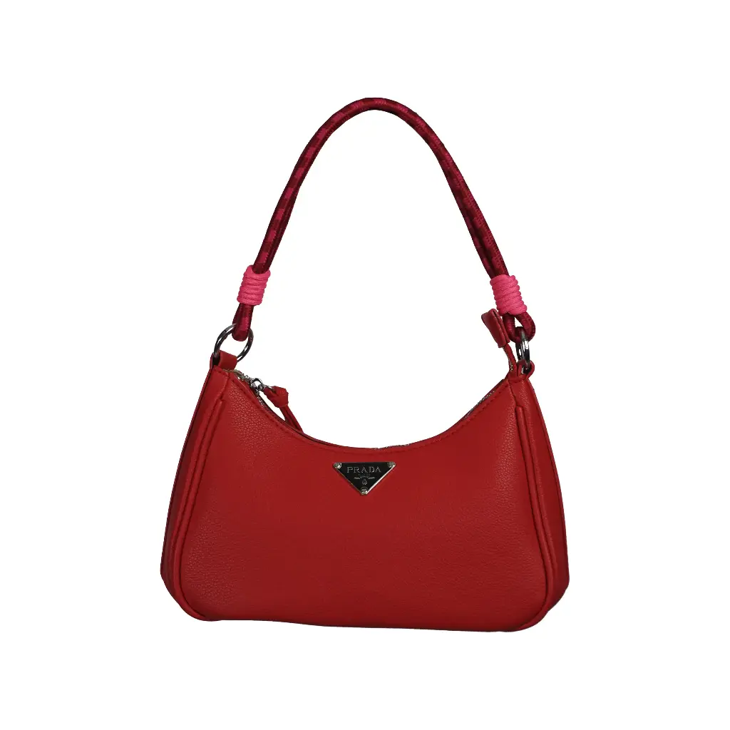 Bolso de hombro Noelle Saffiano (Inpiración Prada) Rojo 01.webp