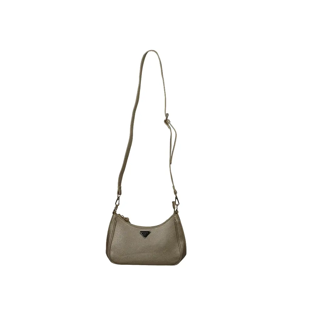 Bolso de hombro Noelle Saffiano (Inpiración Prada) Dorado 04.webp