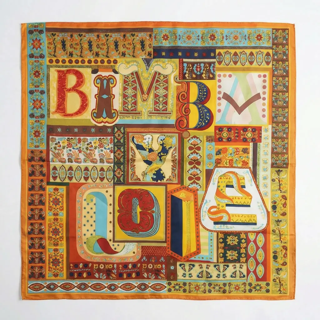 Pañuelo Seda Multicolor (Inspiración Bimba y Lola) - 01.webp