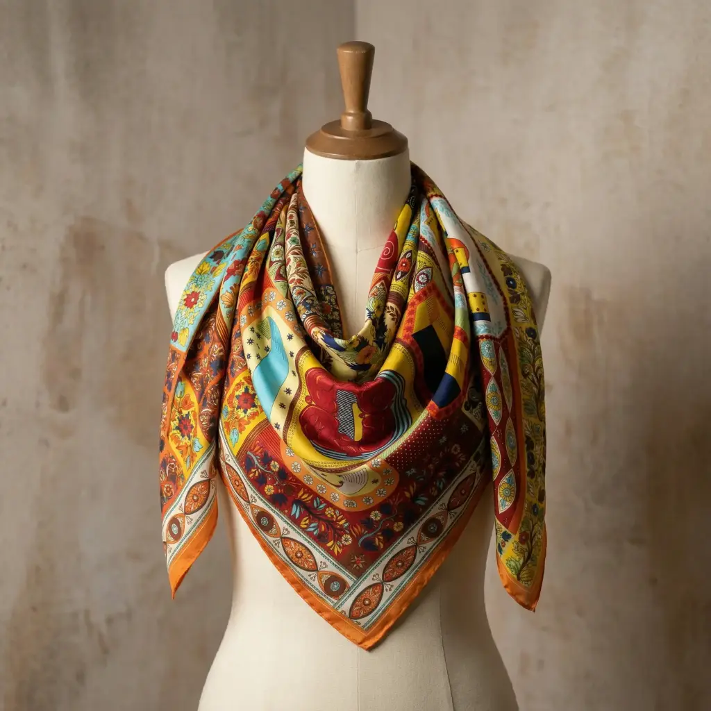 Pañuelo Seda Multicolor (Inspiración Bimba y Lola) - 04.webp