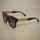 Gafas de sol patillas metalicas dorado (Inspiración Tous) 02.webp