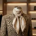 pañuelo cuadrado estampado beige 02.webp