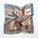 pañuelo cuadrado estampado azul (Inspiración Bimba y Lola) 01.webp