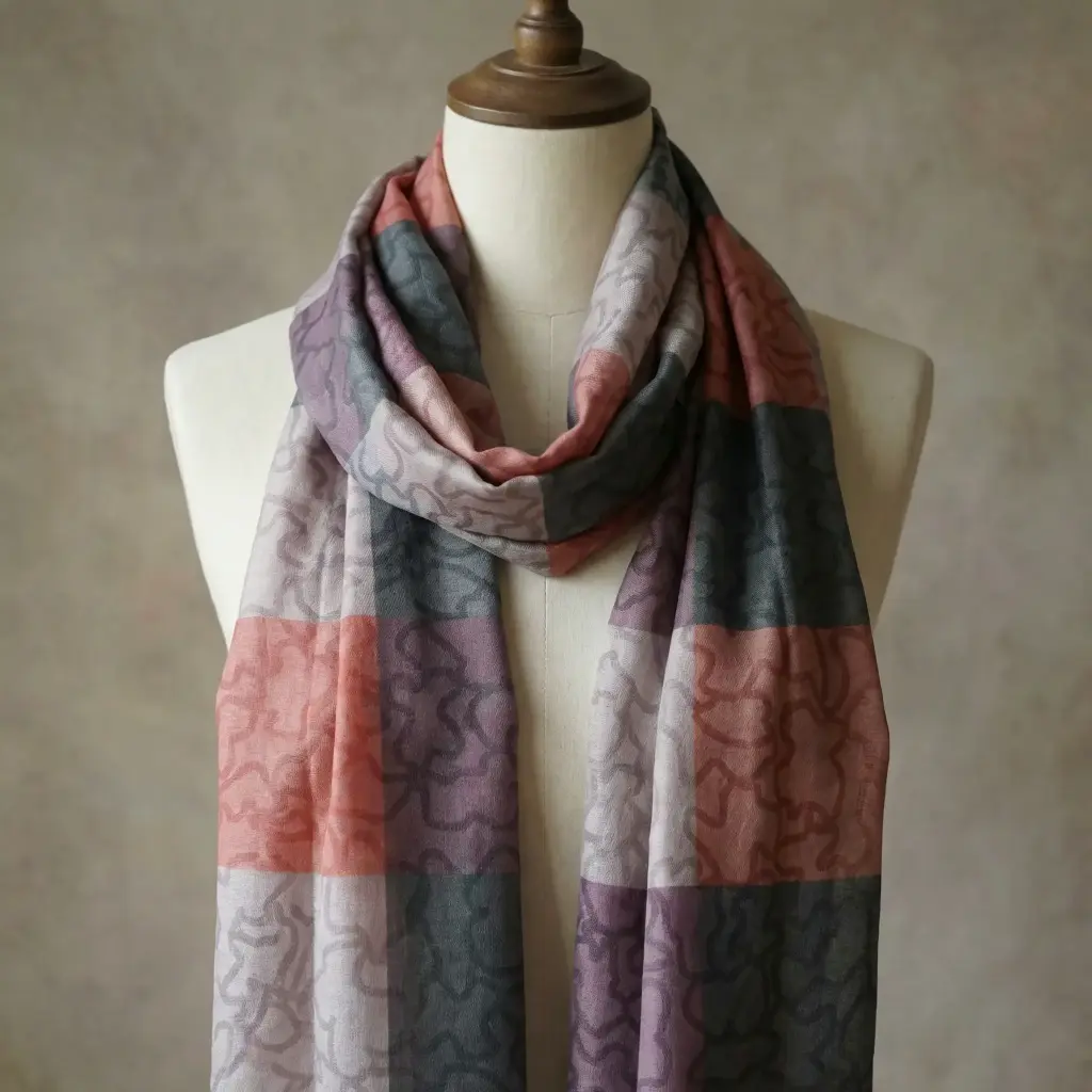 Fular estampado Tipo  (Inspiración Tous) 02.webp