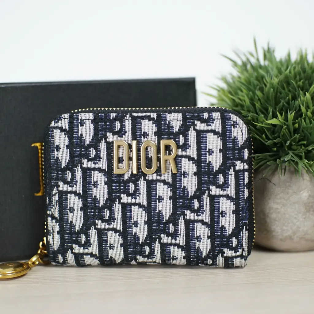 Cartera Oblique en jacquard negro (Inspiración Dior) 04.webp