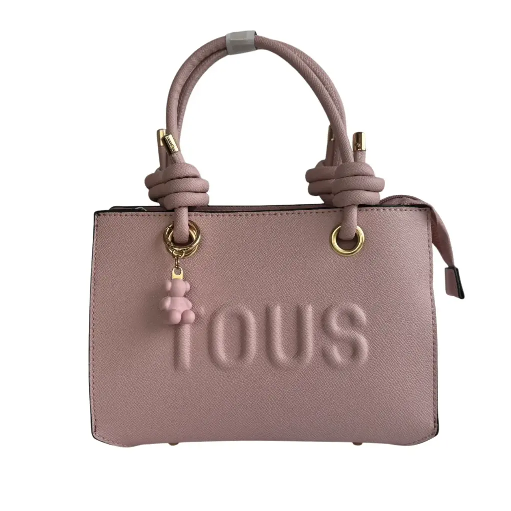 Bolso bandolera - Inspiración Tous Tipo Llavero - Color Rosa palo.webp