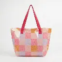 Bolso playa plastificado grande multicolor Rosa Fucsia 02.webp