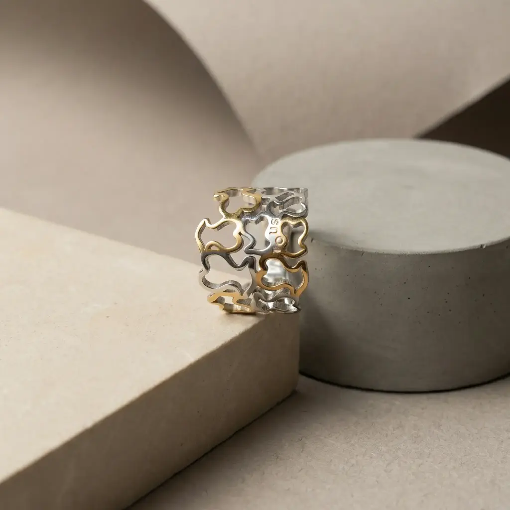 Anillo diseño calado osos (inspiración tous) 08.webp