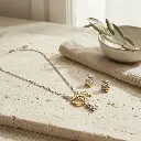 Conjunto joyería Bear (inspiración tous) dorado y plata 02.webp