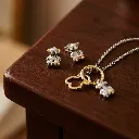 Conjunto joyería Bear (inspiración tous) dorado y plata 03.webp