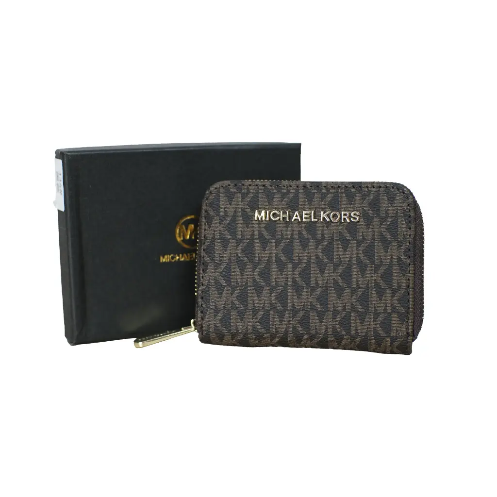 Cartera Tarjetero Pouch Marrón (Inspiración Michael Kors) 03.webp